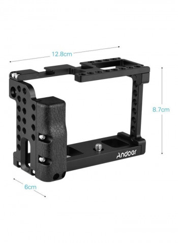 Camera Cage With Top Handle Black