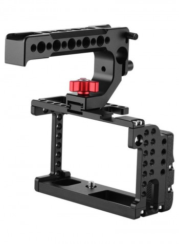 Camera Cage With Top Handle Black