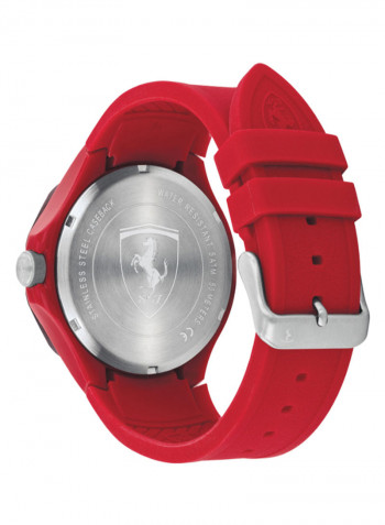 Men's Pista Water Resistance Silicone Analog Watch 830723
