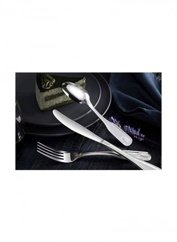 36-Piece Stainless Steel Flatware Set Silver 1x6x7inch