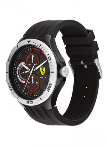 Men's Pista Water Resistance Silicone Analog Watch 830722