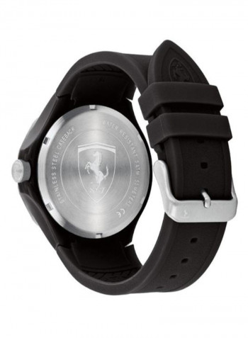 Men's Pista Water Resistance Silicone Analog Watch 830722