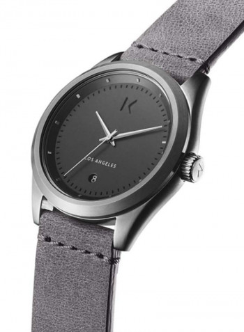 Men's Rise Water Resistance Leather Analog Watch D-TC01-SGR
