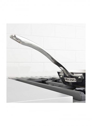 Stainless Steel Fry Pan Silver 10inch