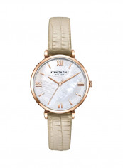 Women's Three-Hand Leather Analog Watch KC51115002
