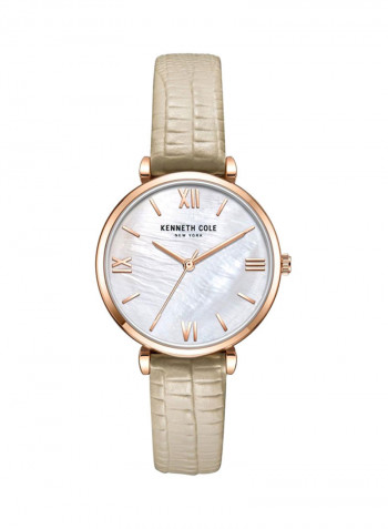 Women's Three-Hand Leather Analog Watch KC51115002