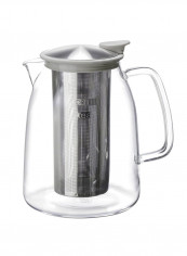 Glass Iced Tea Infuser Jug Clear/Silver