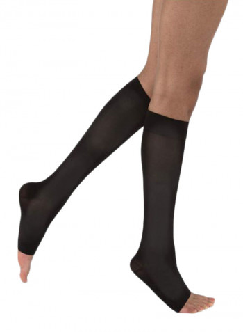 Knee High Open Toe Compression Socks
