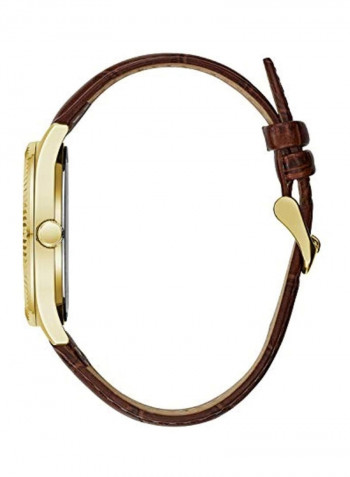 Men's Leather Quartz Watch 44B115