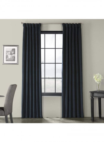 2-Piece Signature Blackout Curtain Blue 50 x 96inch