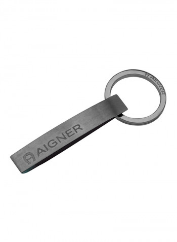 Stainless Steel Keyring Grey