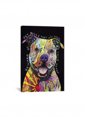 Beware Of Pit Bulls Canvas Wall Art Multicolour 19 x 13inch