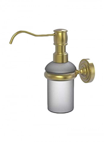Dottingham Collection Wall Mounted Soap Dispenser Gold/Clear 5ounce