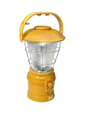 Hand Crank LED Lantern Yellow/Clear 5.8x9.5x6inch