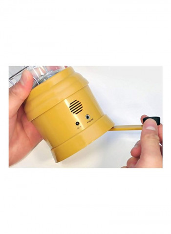 Hand Crank LED Lantern Yellow/Clear 5.8x9.5x6inch