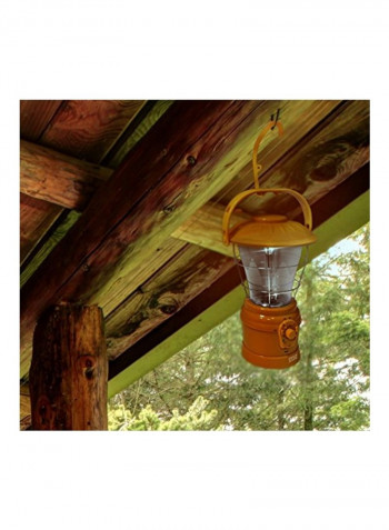 Hand Crank LED Lantern Yellow/Clear 5.8x9.5x6inch