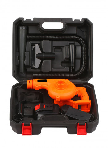 2-In-1 Cordless Sweeper And Vacuum Cleaner Kit Orange/Black 40 x 18 x 30cm
