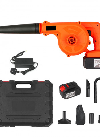 2-In-1 Cordless Sweeper And Vacuum Cleaner Kit Orange/Black 40 x 18 x 30cm