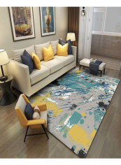 Durable Morden Pattern Anti-slip Soft Carpet Multicolour 80x120centimeter