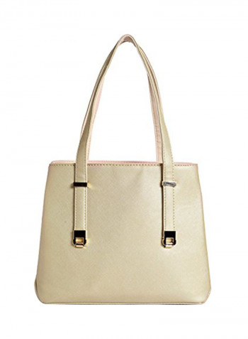 Polyester Blend Handbag LWHB01947GOLDEN Gold