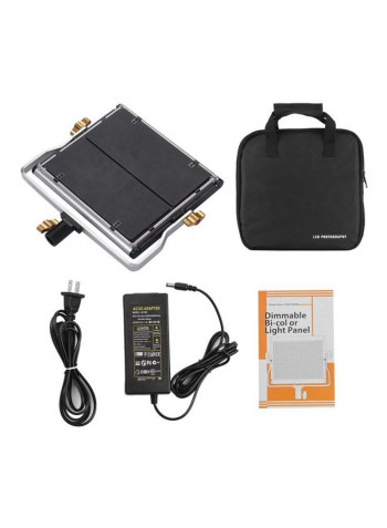Portable LED Photography Light Panel Black/White