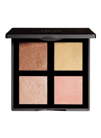 The Glowing Face Highlighter Palette متعدد الألوان