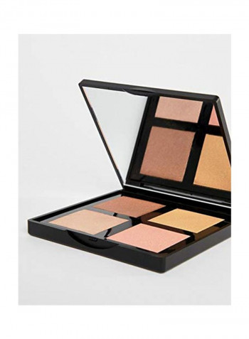 The Glowing Face Highlighter Palette متعدد الألوان