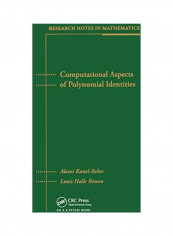 Computational Aspects of Polynomial Identities Paperback English by Alexei Kanel-Belov - 2019