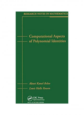 Computational Aspects of Polynomial Identities Paperback English by Alexei Kanel-Belov - 2019