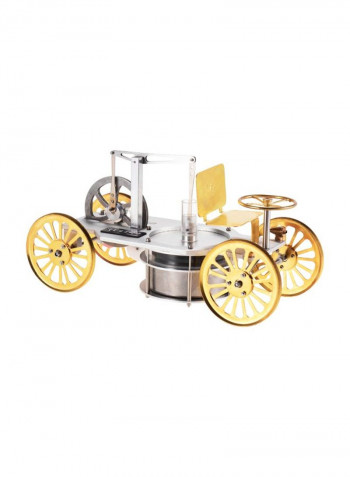 Low Temperature Metal Stirling Engine Kit ذهبي/فضي