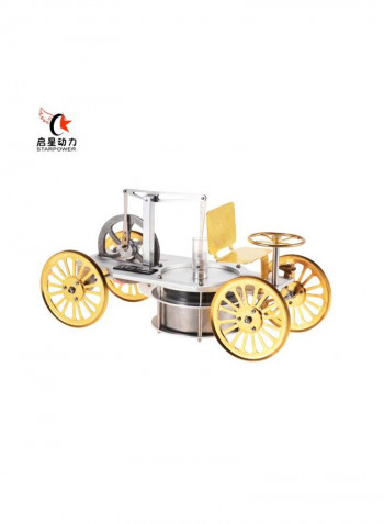 Low Temperature Metal Stirling Engine Kit ذهبي/فضي