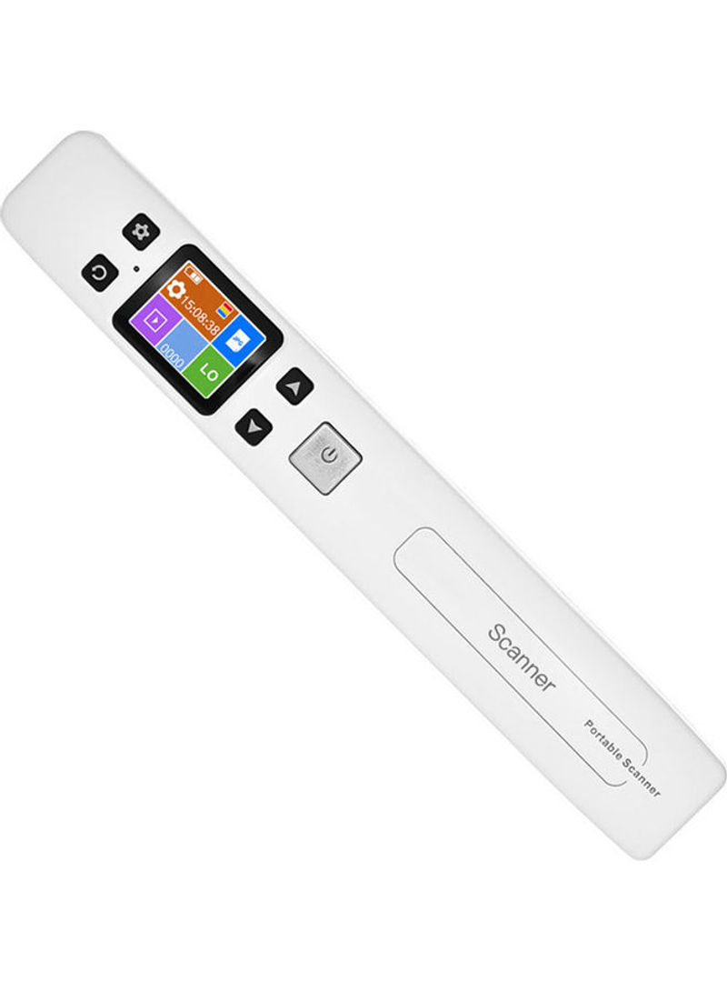 Portable Handheld Multi Scanner with LCD Display White