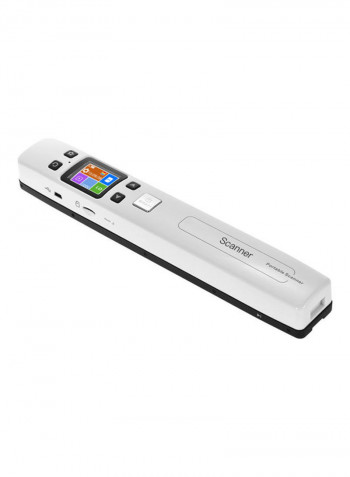 Portable Handheld Multi Scanner with LCD Display White