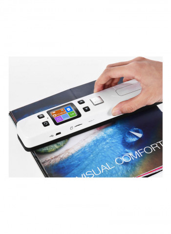 Portable Handheld Multi Scanner with LCD Display White