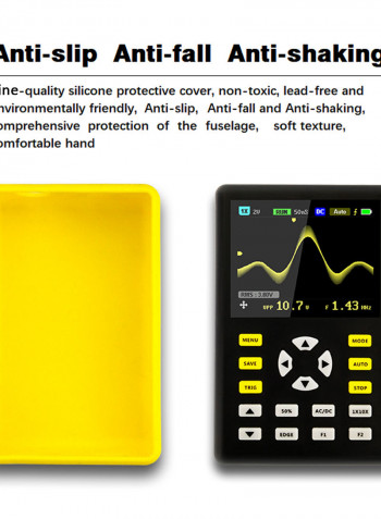 Portable Digital Mini Oscilloscope Black 13.40X5.60X9.40cm