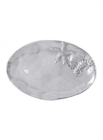 Oval Sea Server Silver 13.75x9inch