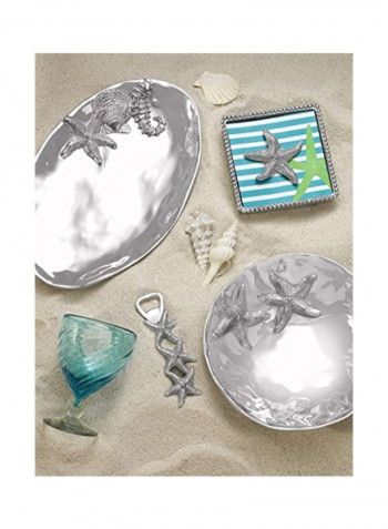 Oval Sea Server Silver 13.75x9inch