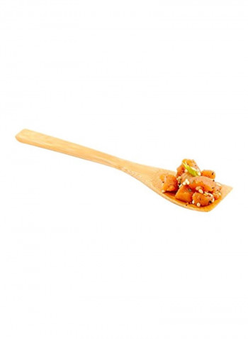 Pack Of 100 Bamboo Spatula Beige 5.9x1.3inch