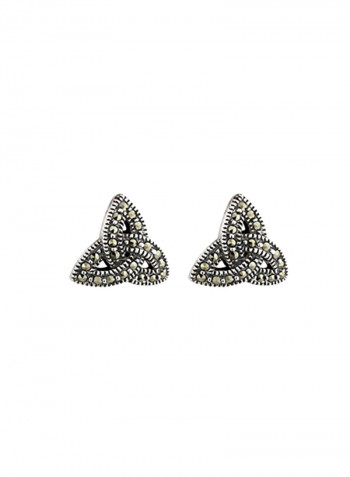 925 Sterling Silver Trinity Knot Earrings