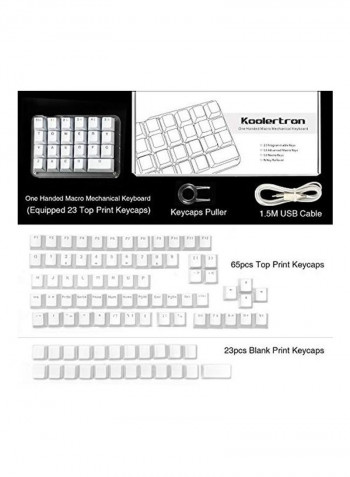 One Handed Macro Mechanical Keyboard