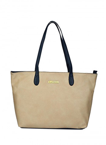 Polyester Blend Shoulder Bag Brown