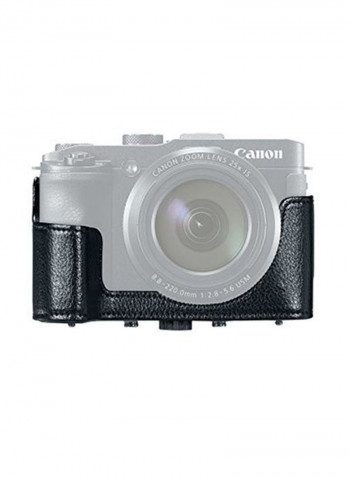 Leather Case For PowerShot G3 X 9.14x10.16x11.43cm Black