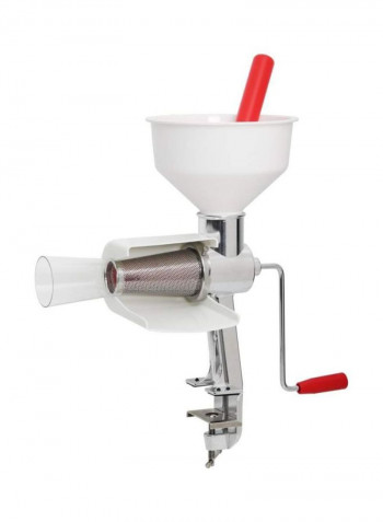 Stainless Steel And Plastic Blender White/Silver/Red 7.6x14.2x9inch