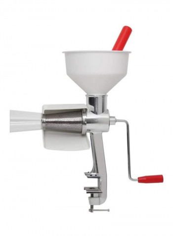 Stainless Steel And Plastic Blender White/Silver/Red 7.6x14.2x9inch