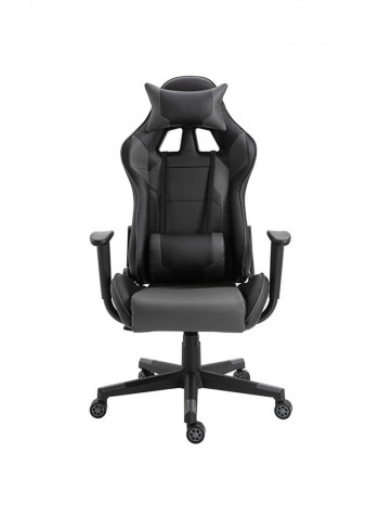 Gaming Chair With PU Leatherette Grey 50cm