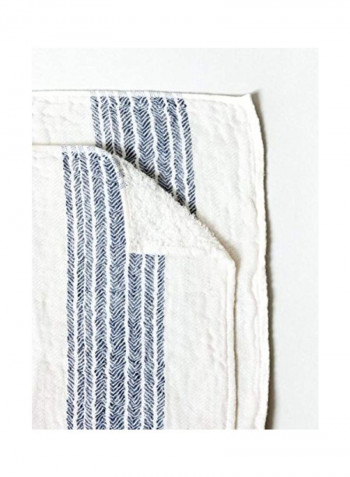 Organic Cotton Towel White/Black 23.7x49.2inch