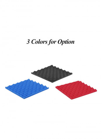 Studio Acoustic Foams Panels Sound Insulation Foam 30 * 30cm/ 12 * 12in, Pack of 36pcs, Blue