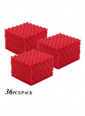 Studio Acoustic Foams Panels Sound Insulation Foam 30 * 30cm/ 12 * 12in, Pack of 36pcs, Red reviews Studio Acoustic Foams Panels Sound Insulation Foam 30 * 30cm/ 12 * 12in, Pack of 36pcs, Red