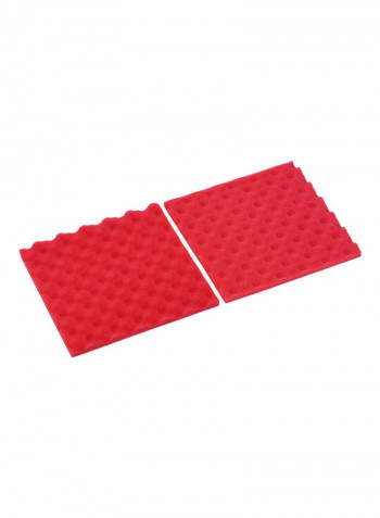 Studio Acoustic Foams Panels Sound Insulation Foam 30 * 30cm/ 12 * 12in, Pack of 36pcs, Red