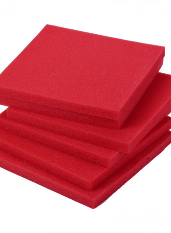 Studio Acoustic Foams Panels Sound Insulation Foam 30 * 30cm/ 12 * 12in, Pack of 36pcs, Red